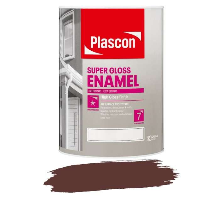 Plascon Super Universal Enamel Doors and Trims - PWD Brown (5L)
