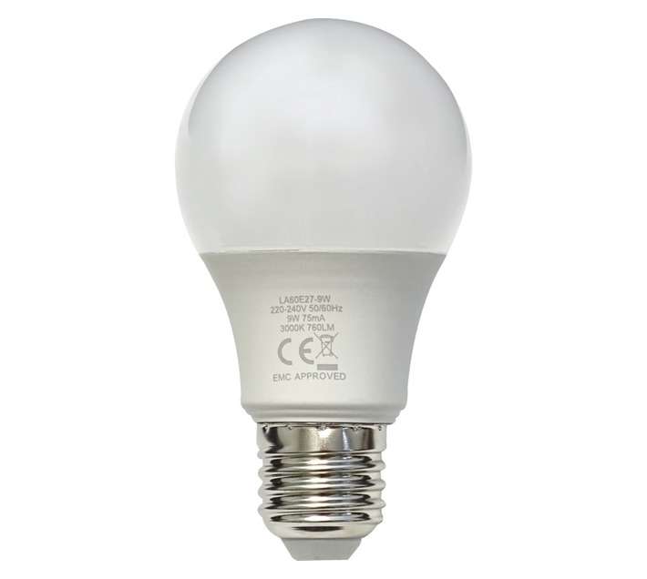 Major Tech A60 E27 LED Globe - Warm White (9W)