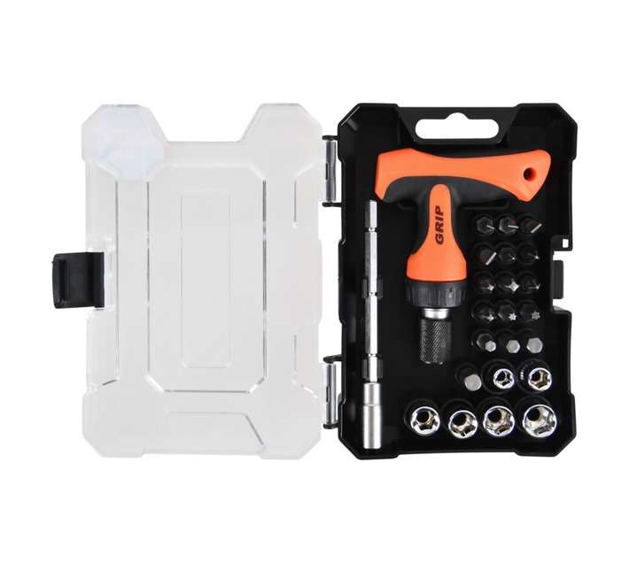Grip 24 Piece T Handle Set - Orange/Black