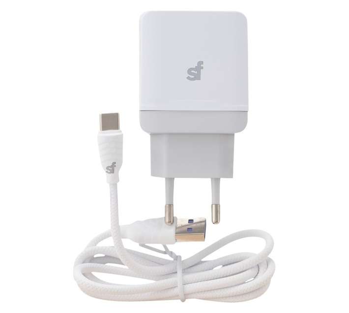 Superfly Ultra Fast USB Type C Wall Charger - White (18W)