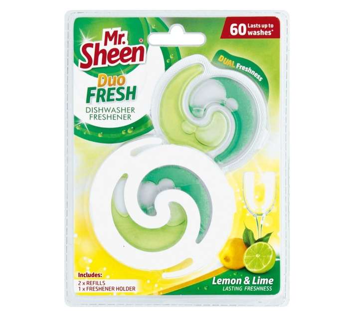Mr. Sheen SH1062 2 x Refill Duo Fresh Dishwasher Freshner (60ml)