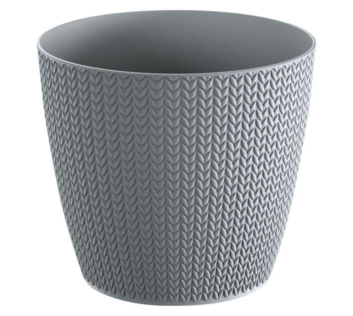 Prosperplast Wheaty Pot - Grey (157 x 157 x 138mm)