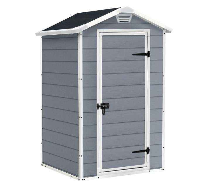 Keter 17192190-ZA 4 x 3 Manor Shed - Grey/White (1300 x 1040 x 1980mm)