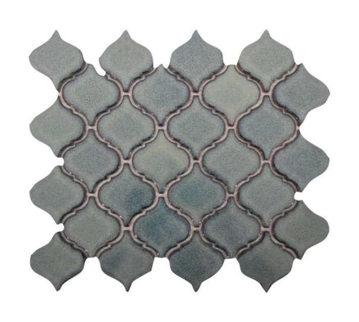 Douglas Jones Serenity Gloss Lantern Mosaic Tile - Green (275 x 245mm)