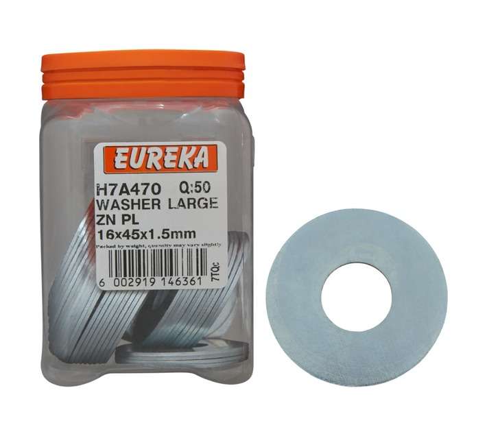 Eureka 50 x Large Washers (16 x 45 x 1.5mm)