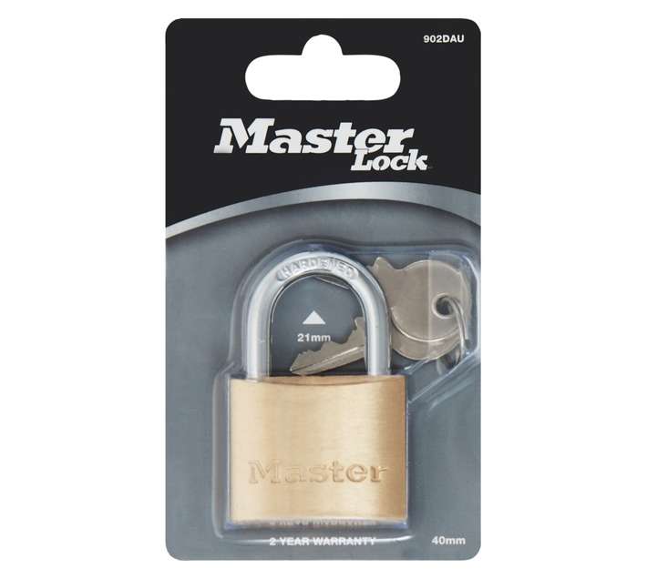Master Lock MA200004 Economy Lock - Brass (100mm)