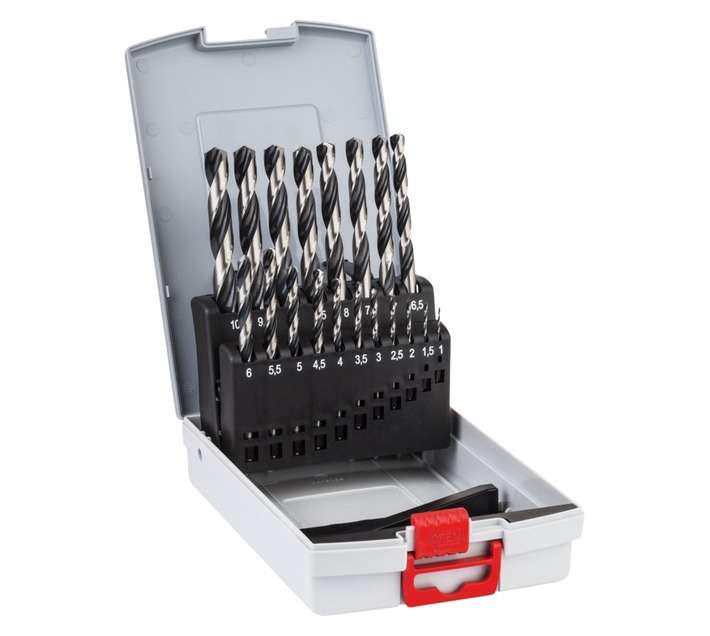 Bosch 19 Piece Pro Box Metal HSS Spiral Drill Bit Set
