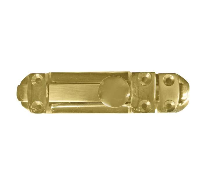 Euro Brass Deadbolt Flat - Brass (100mm)