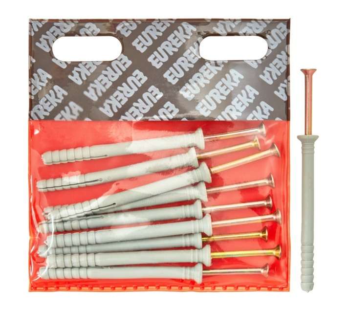 Eureka 6U90 6 x 70mm Nail In Nylon Countersunk (10 Pack)