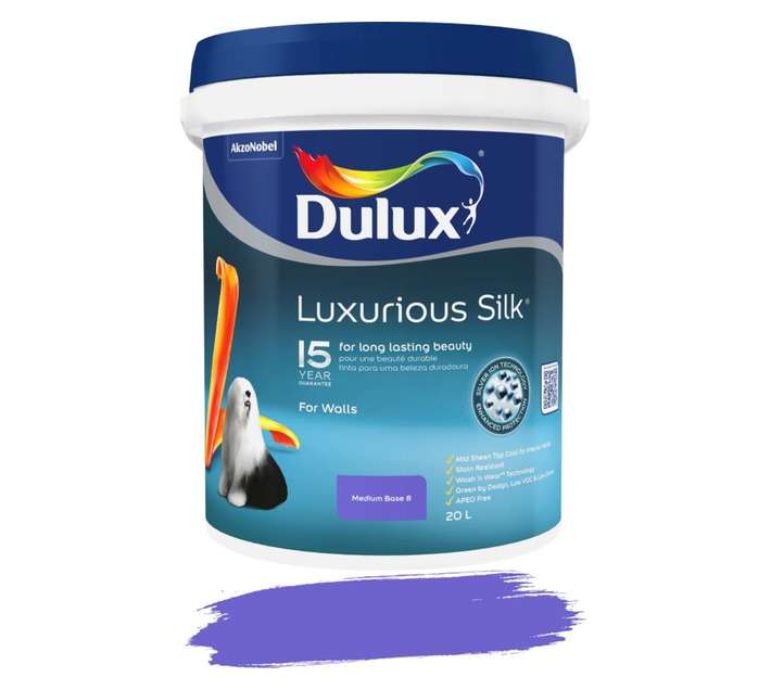 Dulux Luxurious Silk Medium Base 8 (20L)
