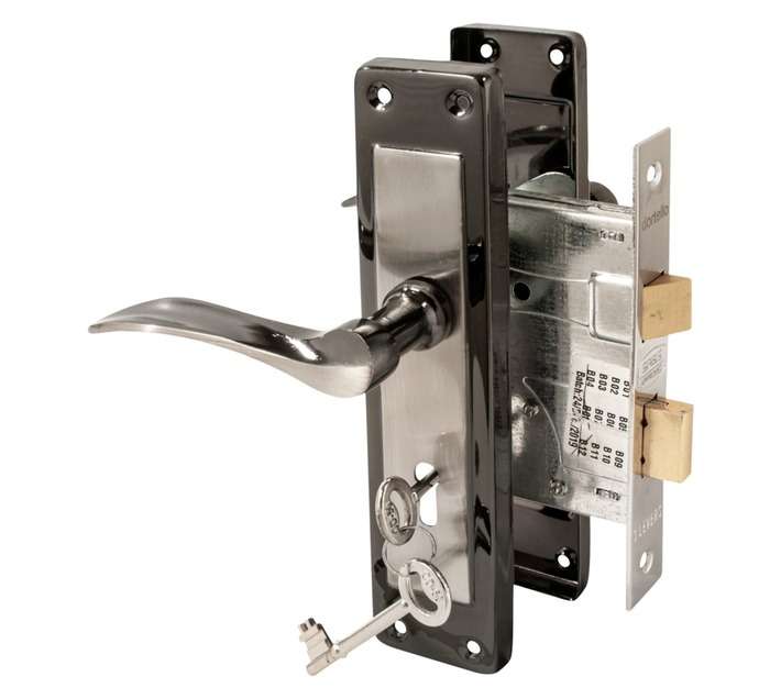 Dortello Tenna 3 Lever Lock Set - Black (203mm)