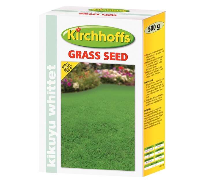 Kirchhoffs LG66129 Kikuyu Grass Seeds - Orange/White (500g)