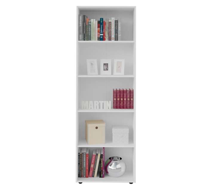 Click Furniture Multy Bookcase - White (600 x 300 x 1800mm)