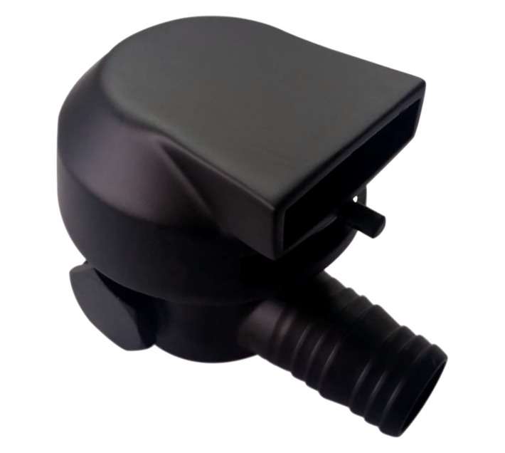 Splashworks Bath and Overflow Combination Spout - Black