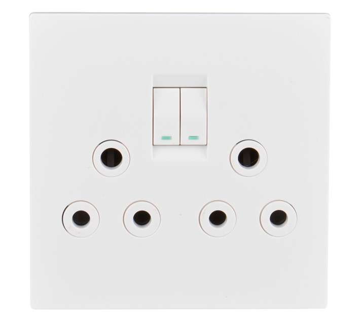 Crabtree CT15222 Topaz Switch and Socket (35 x 100 x 100mm)