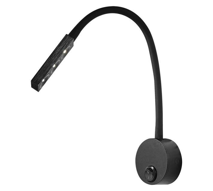 Bright Star Lighting LED Reading Wall Light - Black (3W)