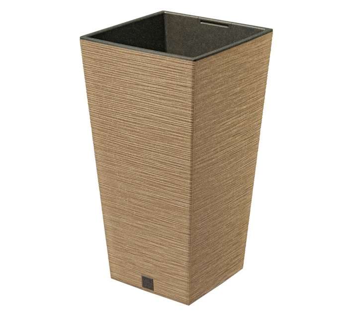 Prosperplast Furu Square Eco Pot - Natural (295 x 295 x 550mm)