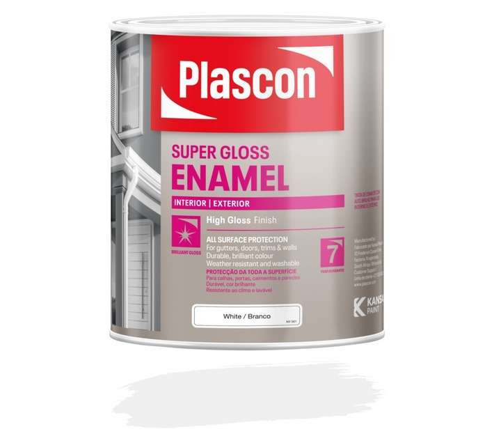 Plascon Super Universal Enamel Doors and Trims - Superior White (1L)