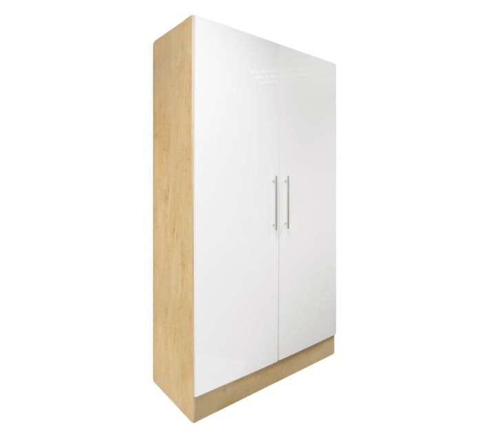 Home and Kitchen High Gloss Two Tone Built-In Cupboard (1220 x 500 x 2100mm)