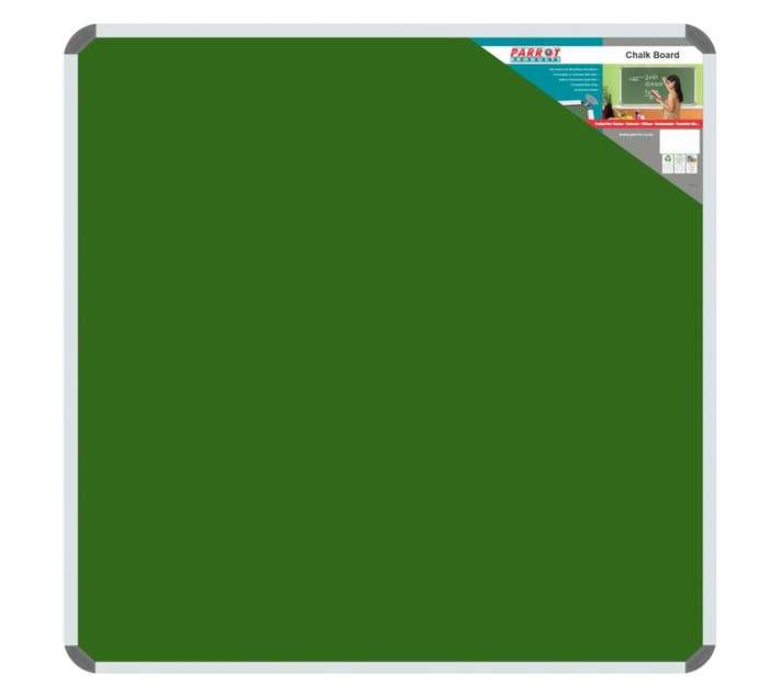 Parrot Products BD2828 Aluminium Frame Chalk Board (900 x 900mm)