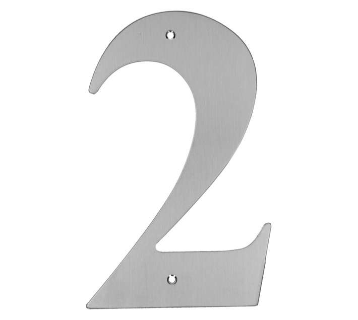 Dortello Stainless Steel Numeral 2 (175mm)