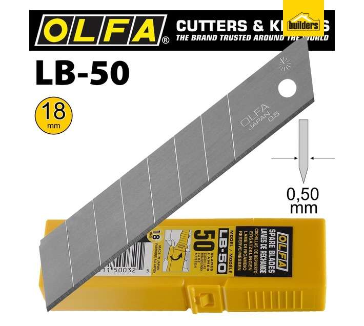 Olfa BLA LBB10 10 x Ultra Sharp Blades for Utility Knives