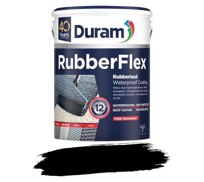 Duram Rubberflex Waterproofing - Black (5L)