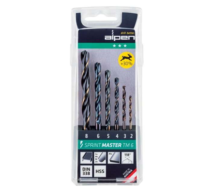 Alpen ALP811122100 Sprint Master HSS Drill Set