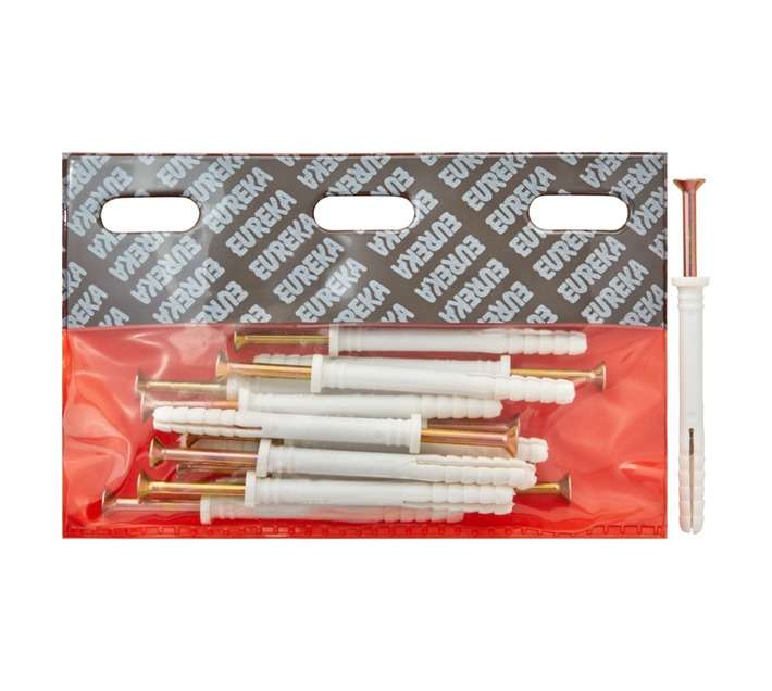 Eureka 6S30 8 x 80mm Nail In Rimmed - White (15 Pack)