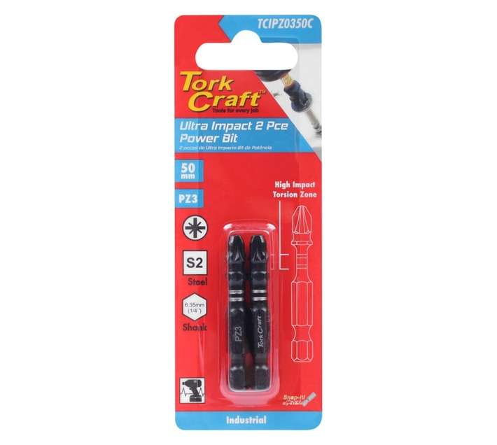 Tork Craft TCIPZ0325C Pozi PZ3 Screwdriver Bit (25mm)