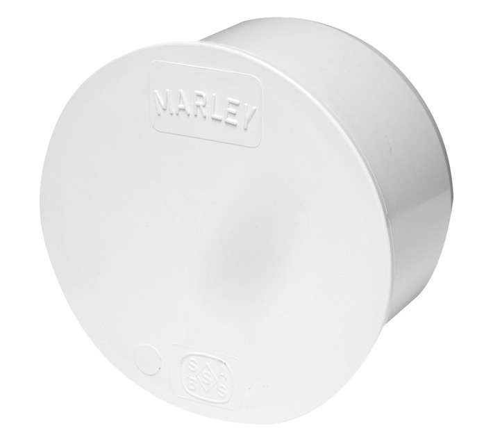 Marley Pipes Male PVC Soil and Vent Plain Stopend (110mm)