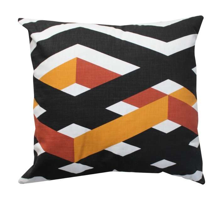 Design House Ribbons Cushion - Multicoloured (600 x 600mm)