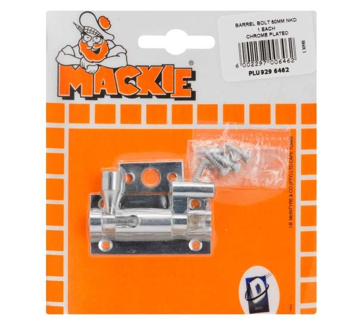 Mackie Barrel Bolt Neck - Chrome Plated (50mm)
