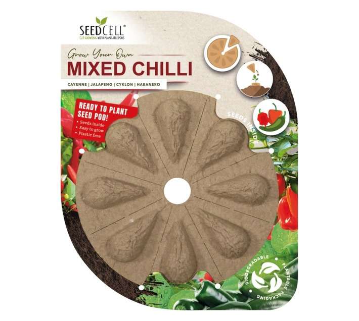 Seedcell Mixed Chilli Seed Pods (8 Pack)