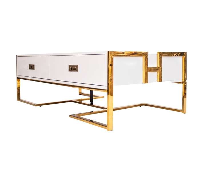 GOF Azania Coffee Table - White (1300 x 700 x 420mm)