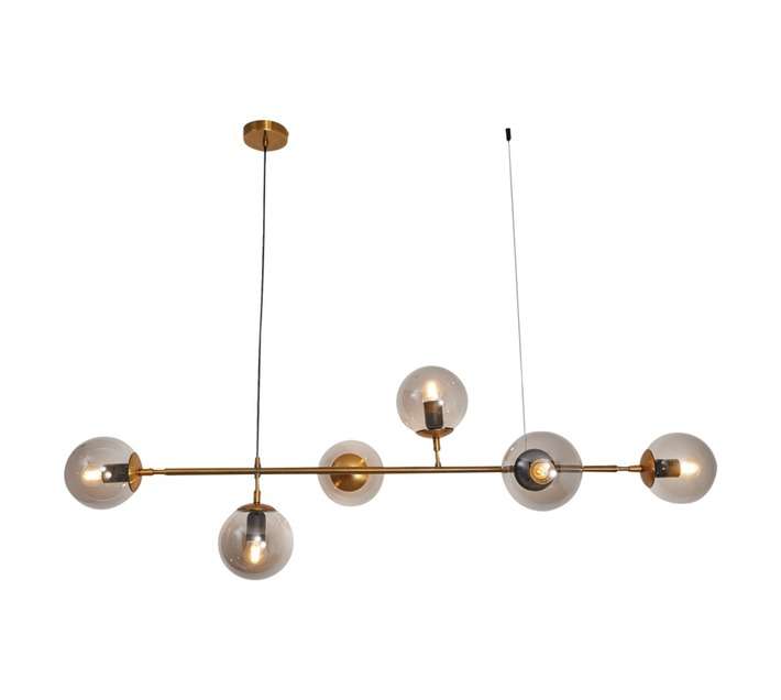 Bright Star Lighting 6 Light Metal Chandelier - Gold (40W)
