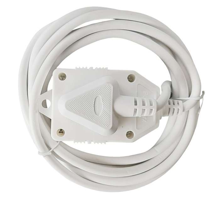 16A Double Janus Extension Lead - White (5000mm)