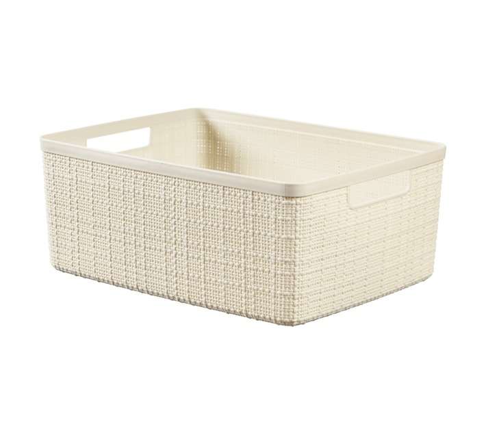 Curver by Keter Jute Medium Basket - White (282 x 362 x 145mm)