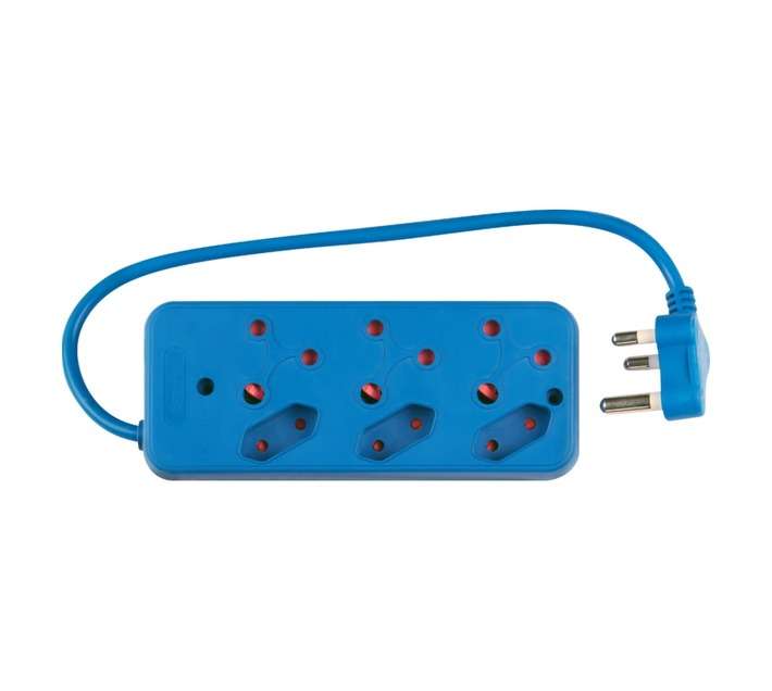 Powerworx Multi-plug 6Way - Blue