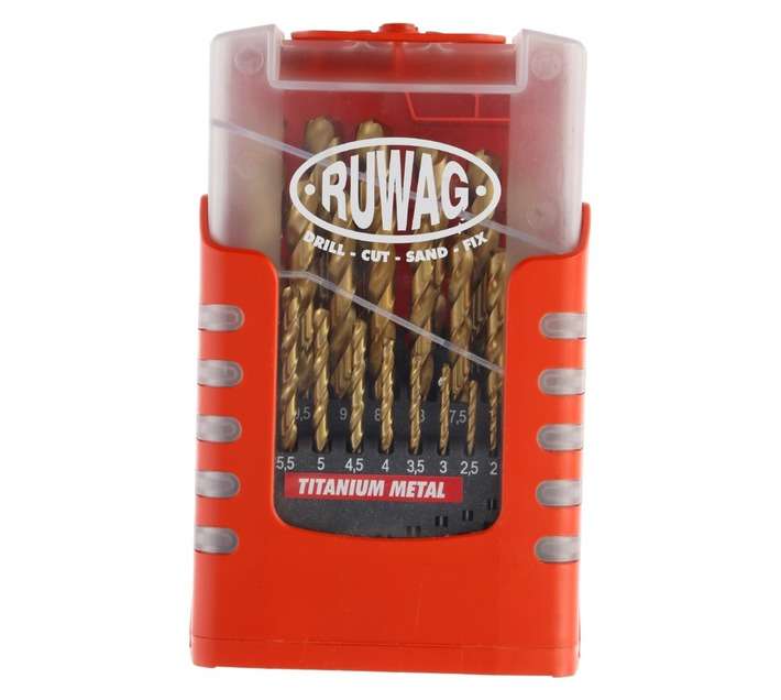 Ruwag Titanium Drill Bit Set (25 Piece)