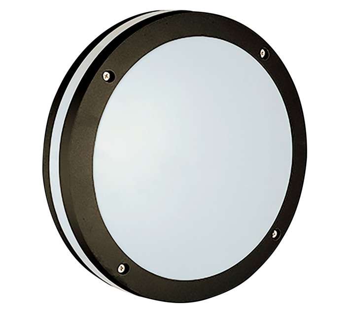 Radiant Round Bulkhead Light - Black (350mm)