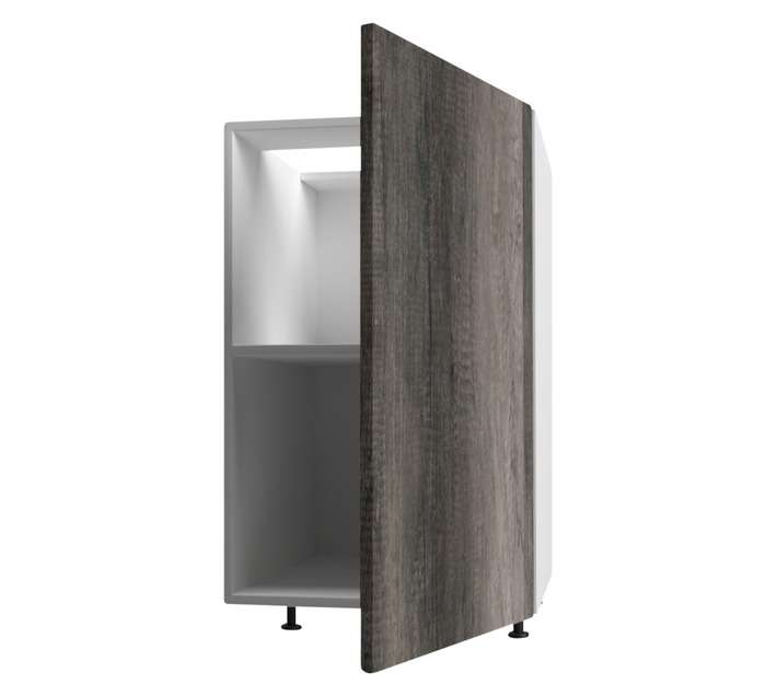 Home and Kitchen Melamine Base Cabinet Unit - Monument Oak (450 x 560 x 720mm)