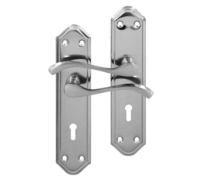 Dortello Enza 3 Lever Nickel Lock Set (203mm)
