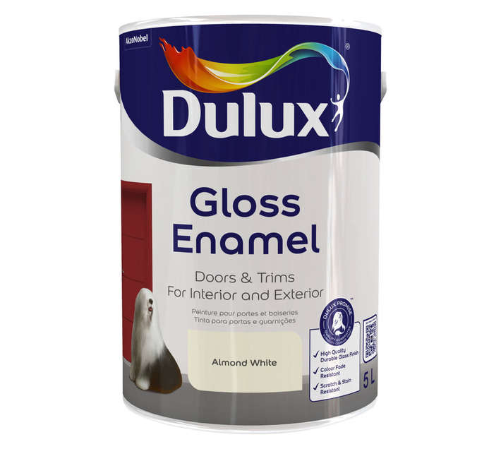 Dulux Gloss Enamel - Almond White (5L)