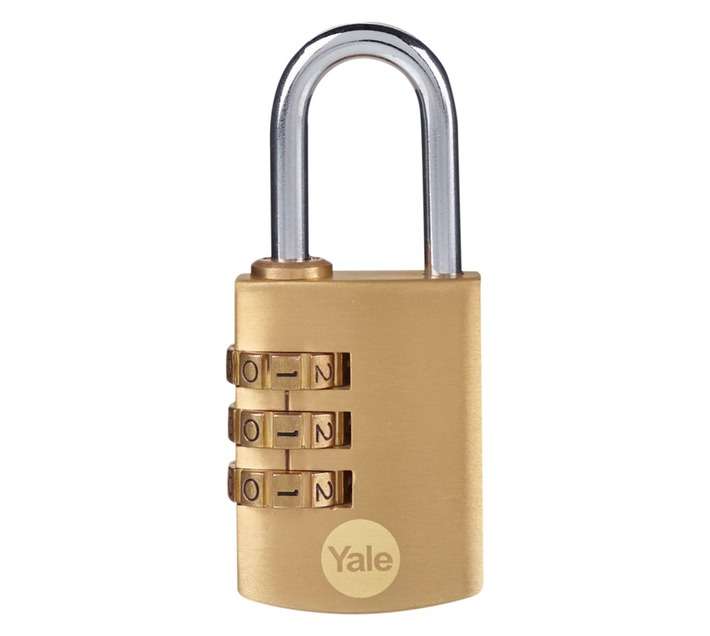 Yale Combination Brass Padlock (30mm)