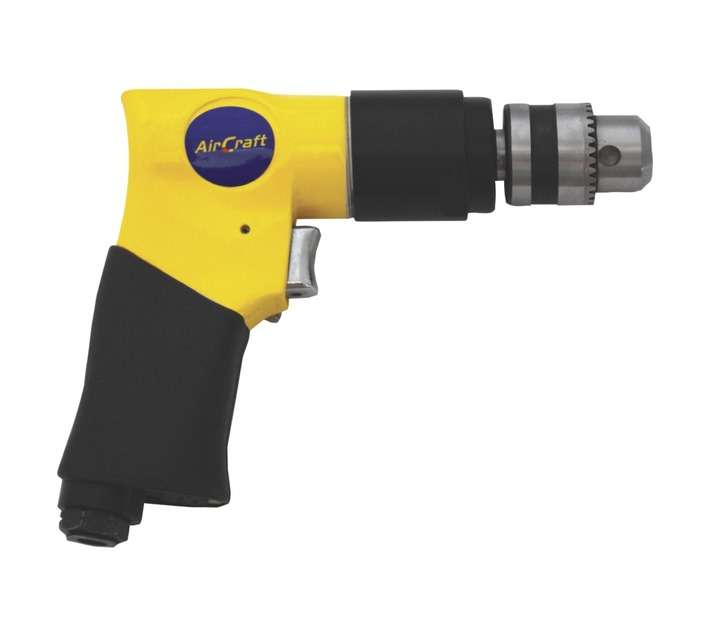 AirCraft Reversible Pneumatic Drill - Silver (10mm)