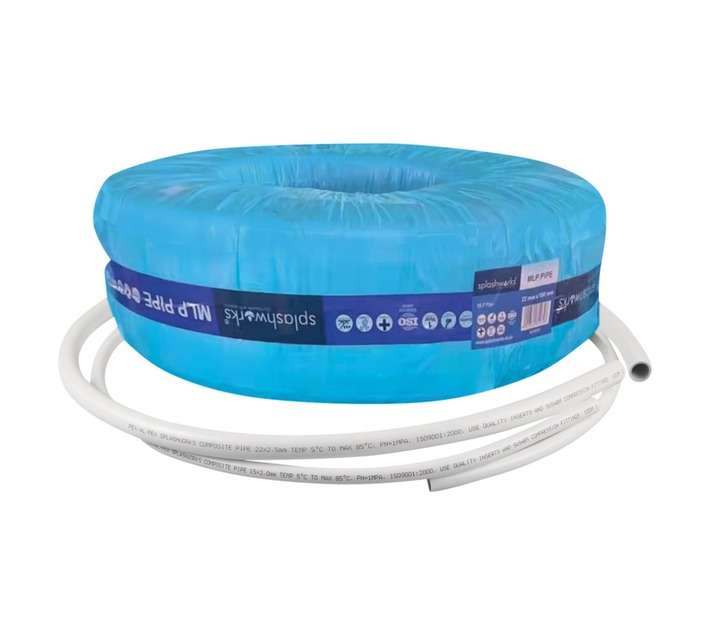 Splashworks Multiple Layer Pipe - White (100m x 15mm)
