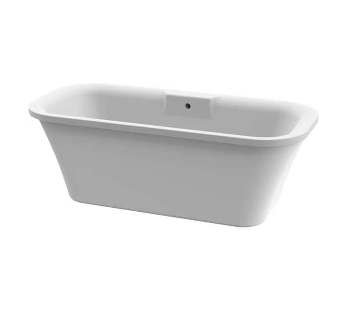 Orilla Freestanding Skirted Bath - White