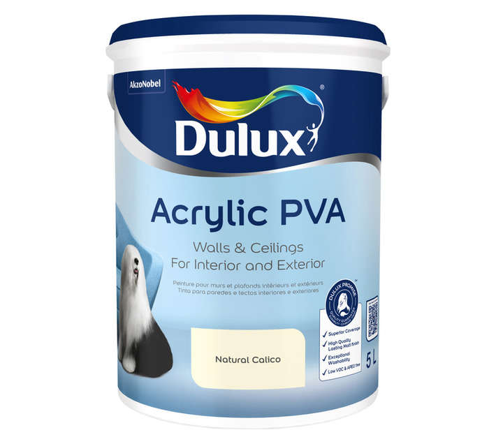 Dulux Acrylic PVA - Natural Calico (5L)