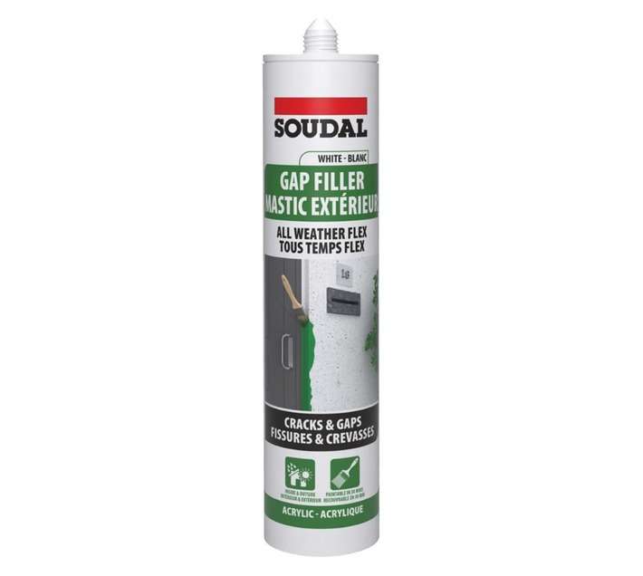 Soudal All Weather Flex Gap Filler - White (270ml)